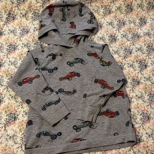 Hanna Andersson Gray Hoodie with Colorful Cars